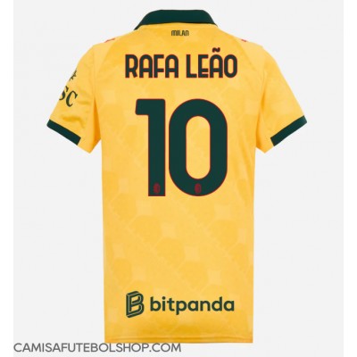 Camisa de time de futebol AC Milan Rafael Leao #10 Replicas 3º Equipamento Feminina 2025-26 Manga Curta Camisa de time de futebol AC Milan Rafael Leao #10 Replicas 3º Equipamento Feminina 2025-26 Manga Curta